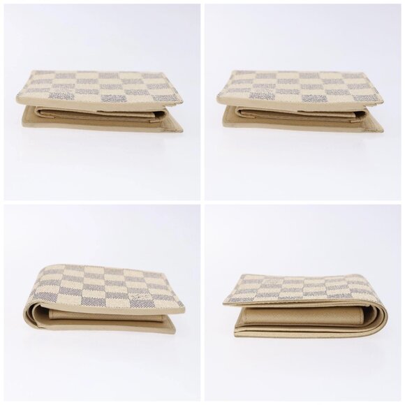 LOUIS VUITTON Damier Azur Porte Feuille Marco Bifold Wallet N60018 Auth 138920V - Picture 16 of 16